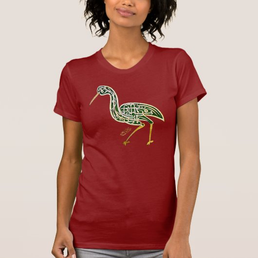 T-shirt Oiseau de calligraphie (Devant)