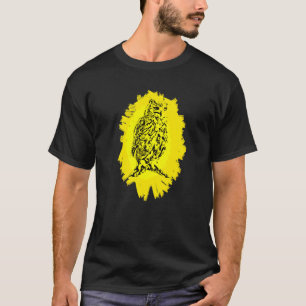T-shirt Oiseau De Chouette De Proie Bécasseaux Oiseaux Col