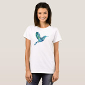 T-shirt Oiseau de couleur géométrique (Devant entier)