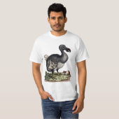 T-shirt Oiseau de Dodo antique et cochon de Guinée (Devant entier)