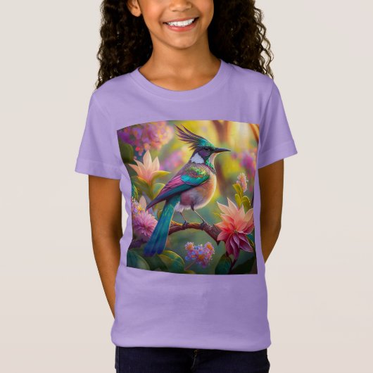 T-Shirt Oiseau de Jay Imaginaire vert (Devant)
