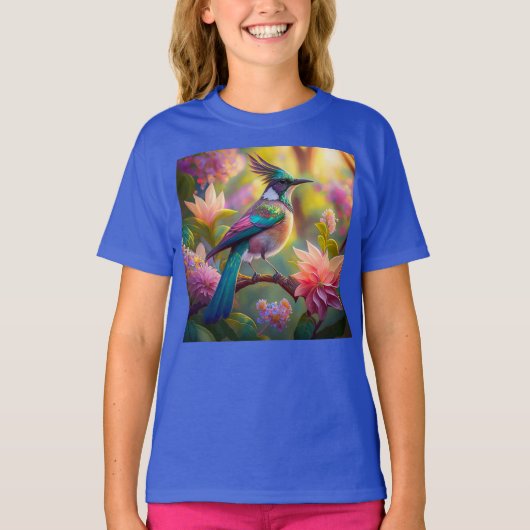 T-shirt Oiseau de Jay Imaginaire vert (Devant)