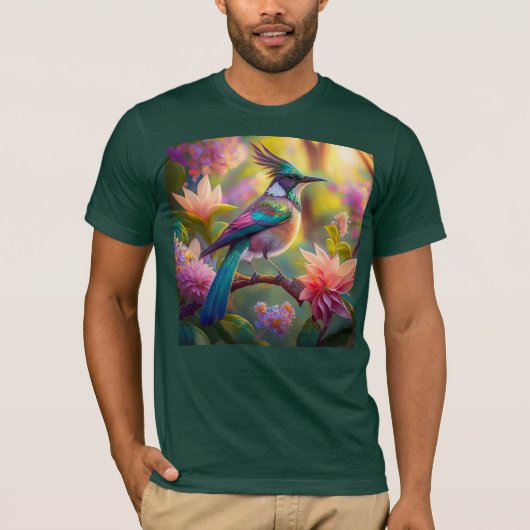 T-shirt Oiseau de Jay Imaginaire vert (Devant)