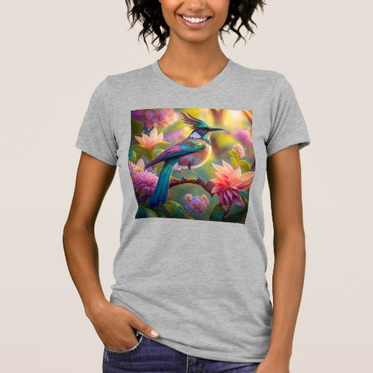 T-shirt Oiseau de Jay Imaginaire vert (Devant)