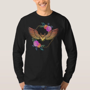 T-shirt Oiseau de la forêt Chouette prédateur de la flore