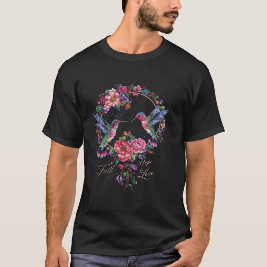T-shirt Oiseau de mer Ailes de nectar Plumage Fleurs 2 (Devant)