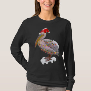 T-shirt Oiseau de Noël Pélican Père Noël Costume Oiseau Am
