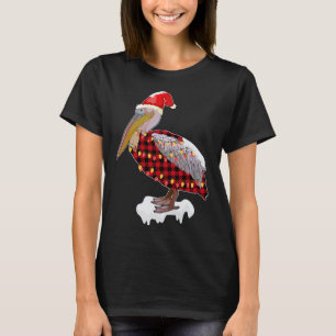 T-shirt Oiseau de Noël Pélican Père Noël Costume Oiseau Am