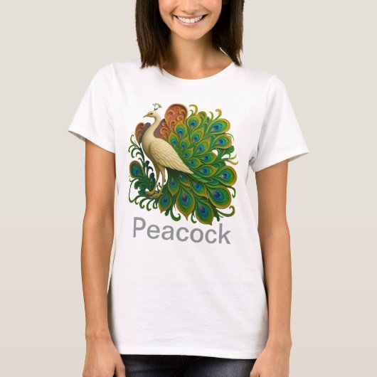 T-shirt Oiseau de paon (Devant)