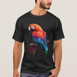 T-shirt Oiseau de perroquet de Macaw coloré - Parfum ornit