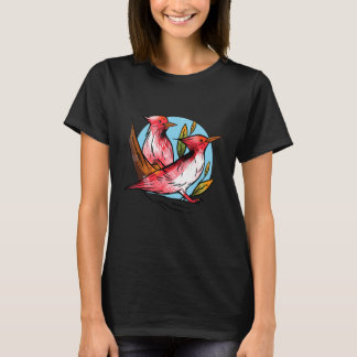 T-shirt Oiseau de Pic Nature Pic-Rouge Pic-Rouge