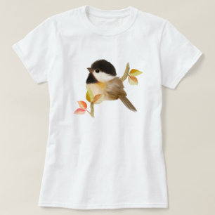 T-shirt Oiseau de poulet à capuchon noir