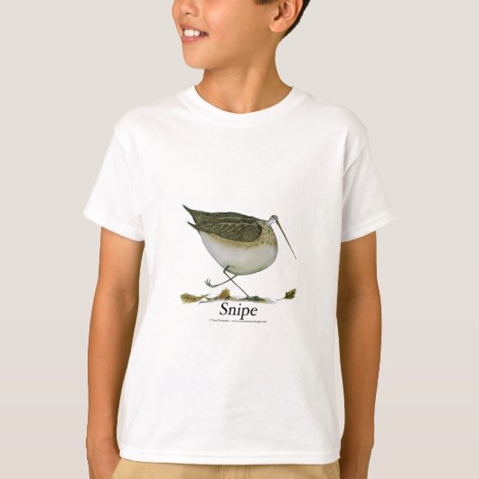 T-shirt Oiseau de Snipe, fernandes élégants (Devant)