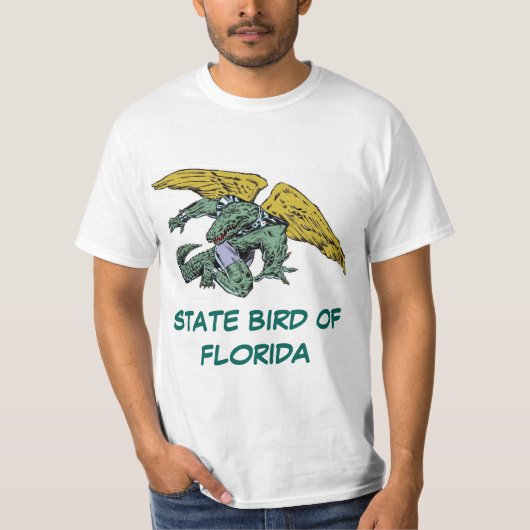 T-SHIRT OISEAU D'ÉTAT DE LA FLORIDE : L'ALLIGATOR (Devant)