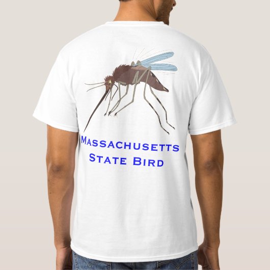 T-shirt Oiseau d'état du Massachusetts (Dos)