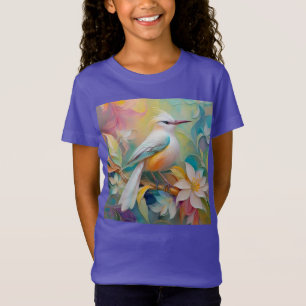T-Shirt Oiseau d'Imaginaire tourbé d'or