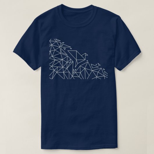 T-shirt Oiseau d'origine géométrique 3 (Design devant)