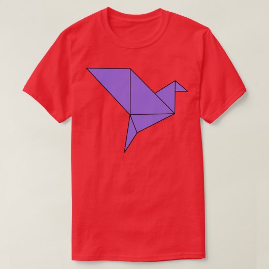 T-shirt Oiseau d'origine géométrique 4 (Design devant)