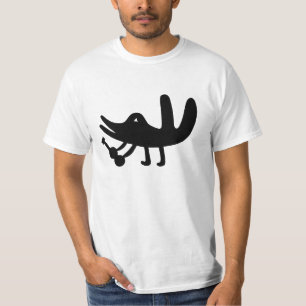T-shirt Oiseau drôle jouant la musique drôle avec une