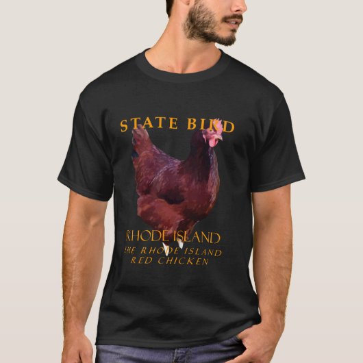 T-shirt Oiseau du Territoire de Rhode Island Le Rhode Isla (Devant)