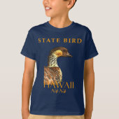 T-shirt Oiseau du Territoire d'Hawaï Oie hawaïenne (Devant)