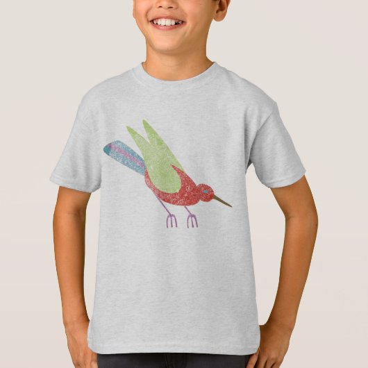 T-shirt Oiseau d'une couleur (Devant)