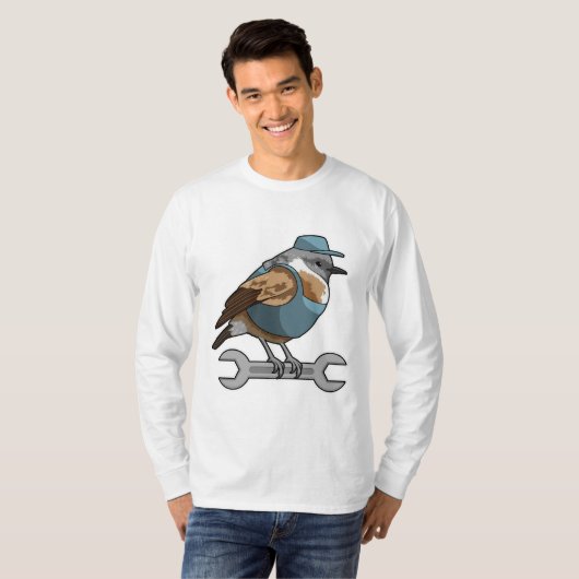 T-shirt Oiseau en tireur avec clé (Devant entier)