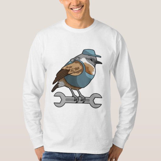T-shirt Oiseau en tireur avec clé (Devant)