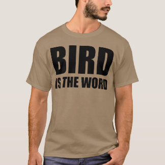T-shirt oiseau est le mot fille rétro