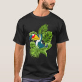 T-shirt Oiseau Forêt tropicale Oiseau Animal Tropical Touc (Devant)