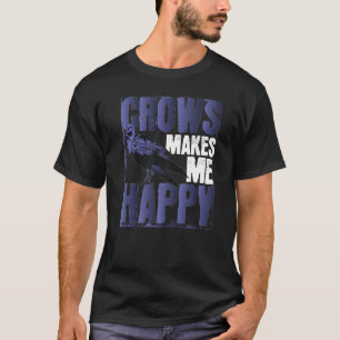 T-shirt Oiseau Gothique Corneille d'animaux noirs