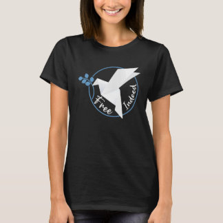 T-shirt Oiseau gratuit en origami de pliage de papier orig