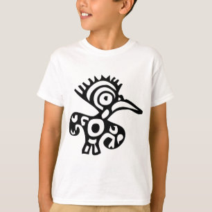 T-shirt Oiseau, hiéroglyphe mexicain(Maya)