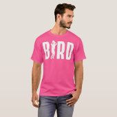 T-shirt Oiseau - Impression blanche (Devant entier)