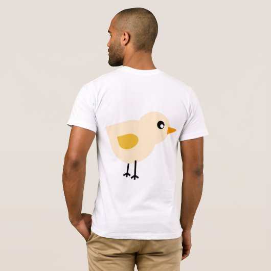T-shirt Oiseau jaune de dépendance (Dos entier)