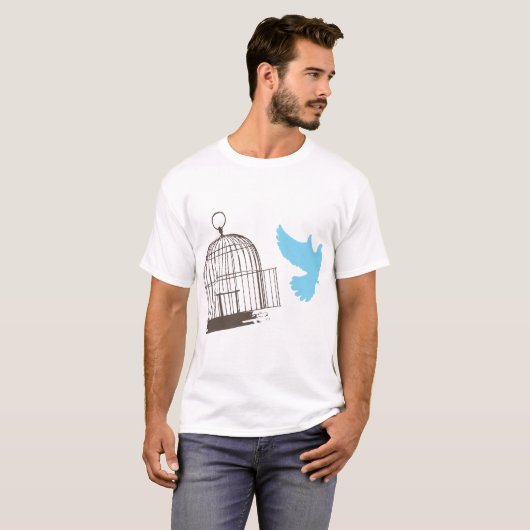 T-shirt Oiseau libre (Devant entier)