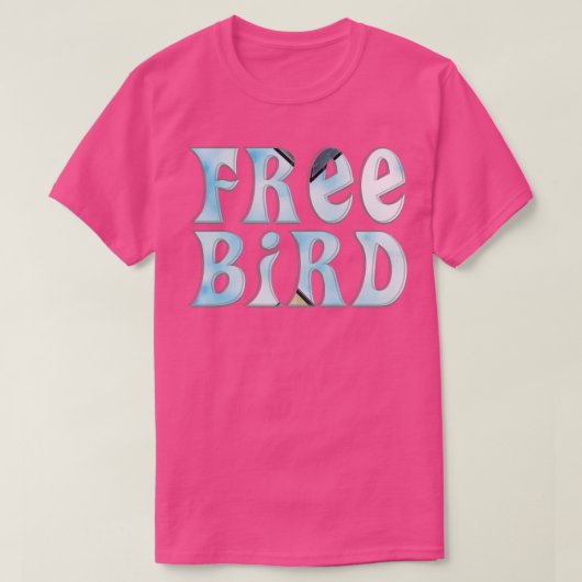 T-shirt oiseau libre (Design devant)