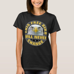 T-shirt Oiseau libre (noir)