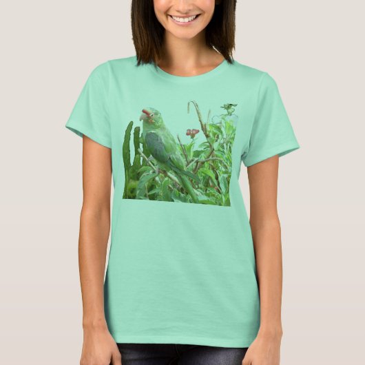 T-shirt Oiseau Lorikeet Vert (Devant)