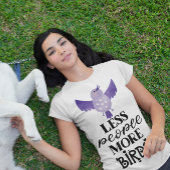 T-shirt Oiseau mignon - Oiseau pourpre Avec Slogan Motivat