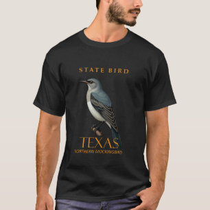 T-shirt Oiseau Moqueur du Nord du Territoire du Texas