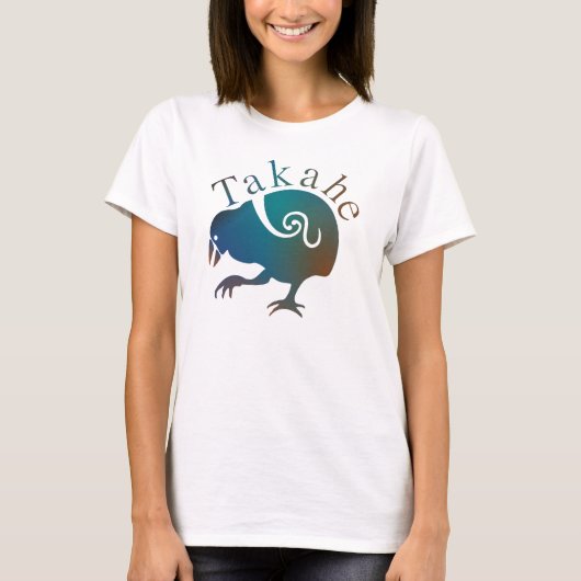 T-shirt Oiseau néo-zélandais TAKAHE (Devant)