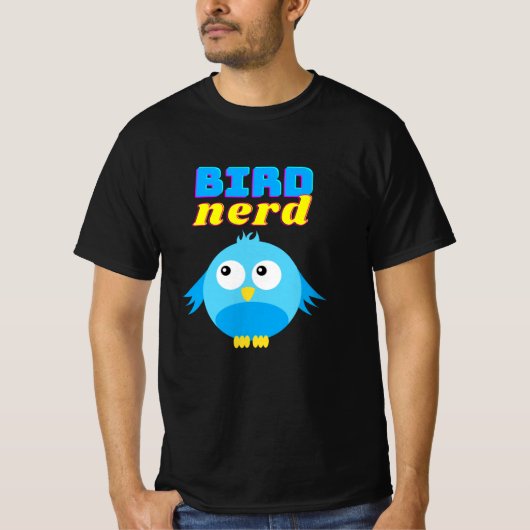 T-shirt Oiseau Nerd Birder mignon Oiseau drôle (Devant)