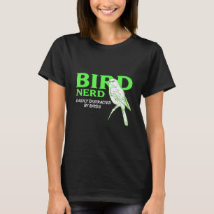 T-shirt Oiseau Nerd Facilement Distrait Par Les Oiseaux Pr