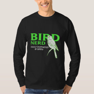 T-shirt Oiseau Nerd Facilement Distrait Par Les Oiseaux Pr