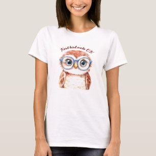 T-shirt Oiseau Nerd geek