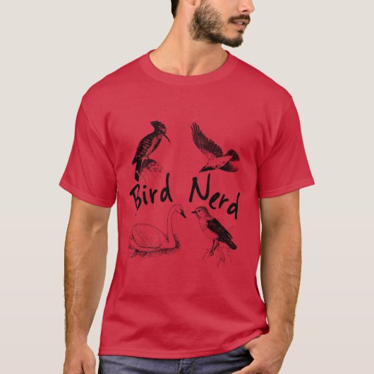 T-shirt Oiseau Nerd Observation d'oiseaux Ornithologue Win (Devant)