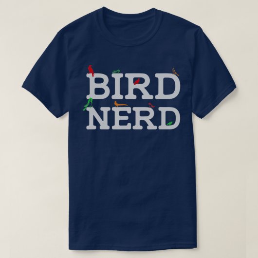 T-shirt Oiseau Nerd Observation Oiseau Oiseau Oiseau (Design devant)