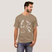 T-shirt Oiseau Nerd Oiseau ornithologue Oiseau Aile gi (Devant entier)