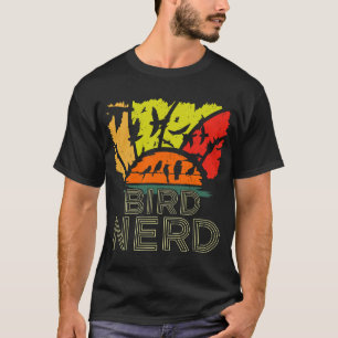 T-shirt Oiseau Nerd Rétro Vintage en détresse Oiseau Obser